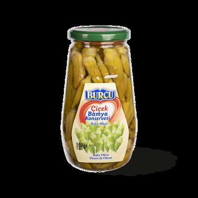 550 GR ÇİÇEK BAMYA KONSERVESİ CAM